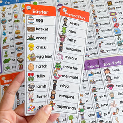 21pcs High Frequency Sight Words Flash Cards Vocabulary Building Toy Game