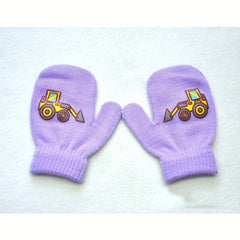 6 Pairs Children's Knitted Gloves Colorful Mittens Magic Full Finger Warm Gloves