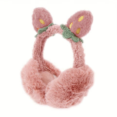 Strawberry Earmuffs Ear Warmers For Winter Soft Plush Headbands