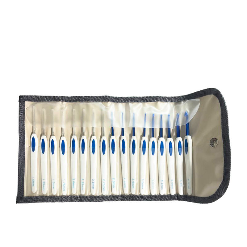 17pcs Chinese Porcelain Crochet Hook Lace Set For Arthritic Hands