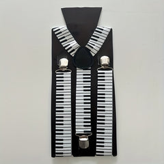 Adjustable Piano Keyboard Suspenders Music Party Supplies