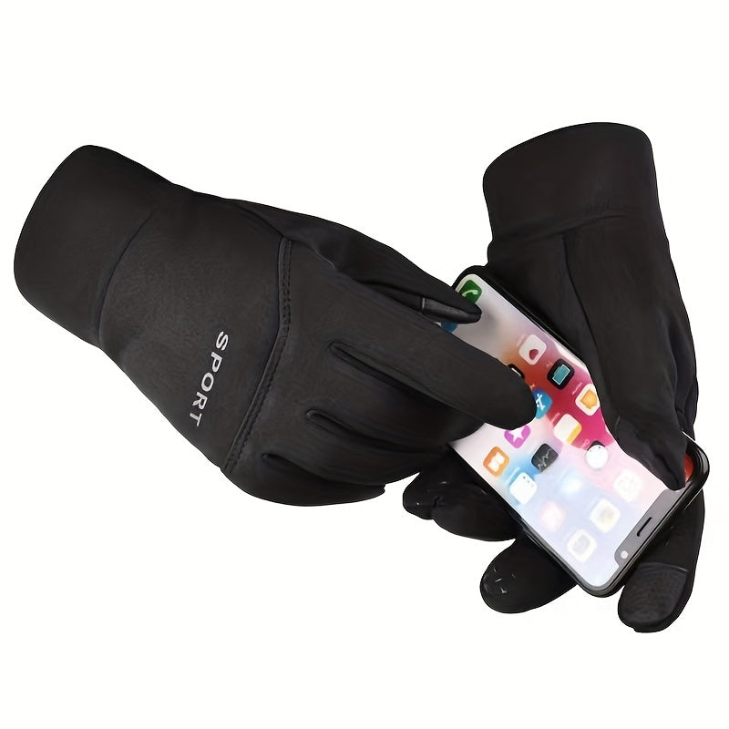 Men's Cycling Gloves Waterproof Touch Screen Driving Fishing WarmGloves