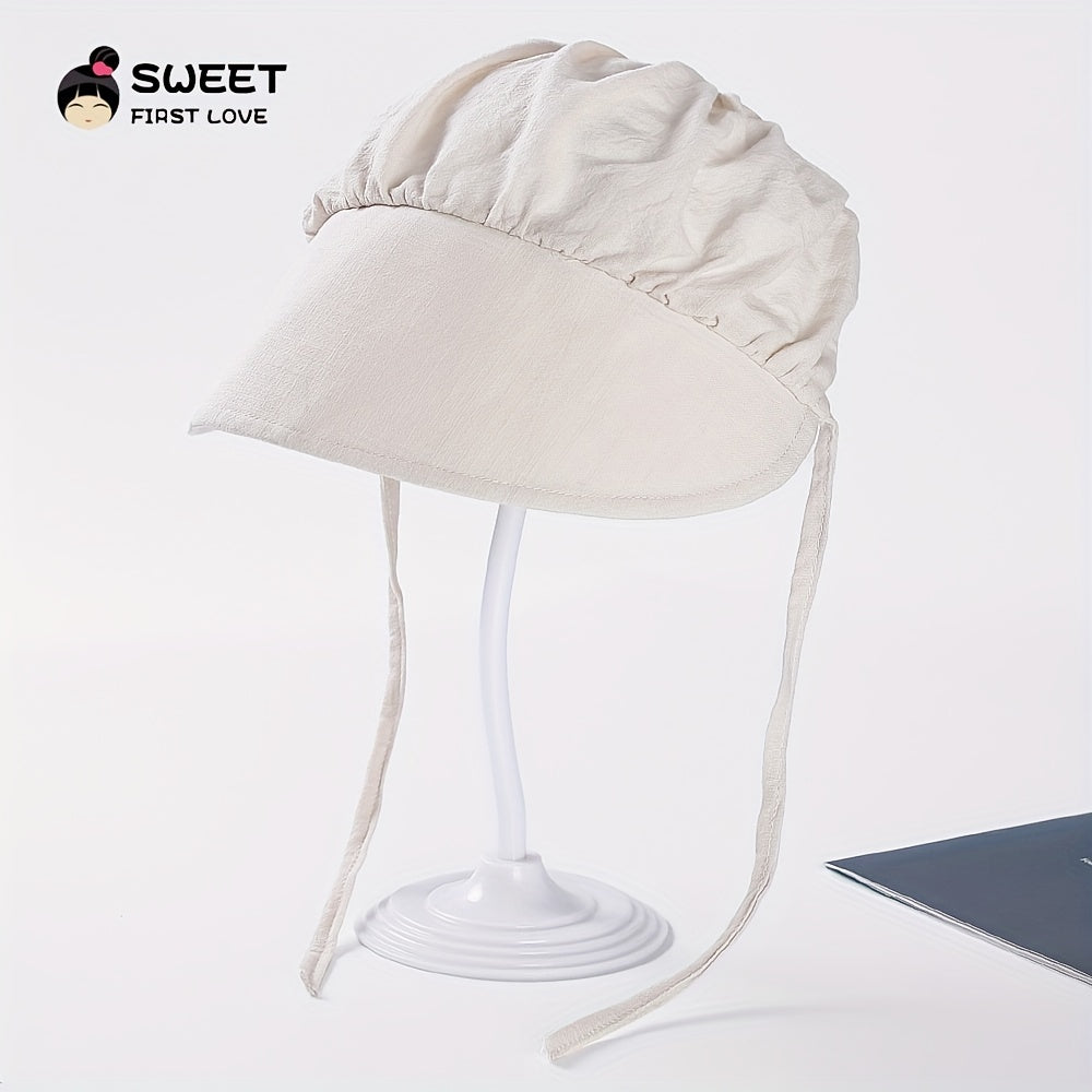 Kids Drawstring Foldable Sun Hat Lightweight Visor Cap