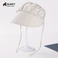 Kids Drawstring Foldable Sun Hat Lightweight Visor Cap