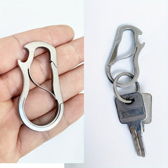 Stainless Steel Carabiner Keychain for Backpack