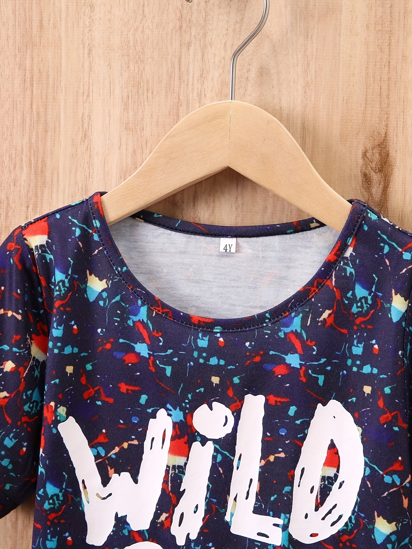 Boys Casual Outfit Round Neck T shirt & Shorts Set