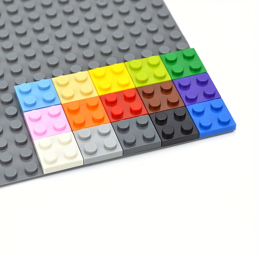 80pcs MOC Building Blocks Thin Bricks 2x2 Dots Classic Toy