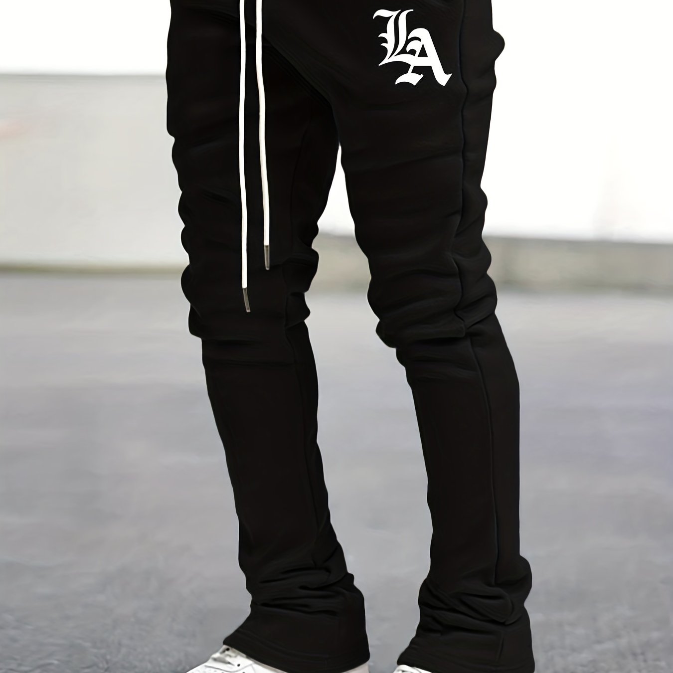 Men's Hip Hop Style Joggers Casual Flared Trousers