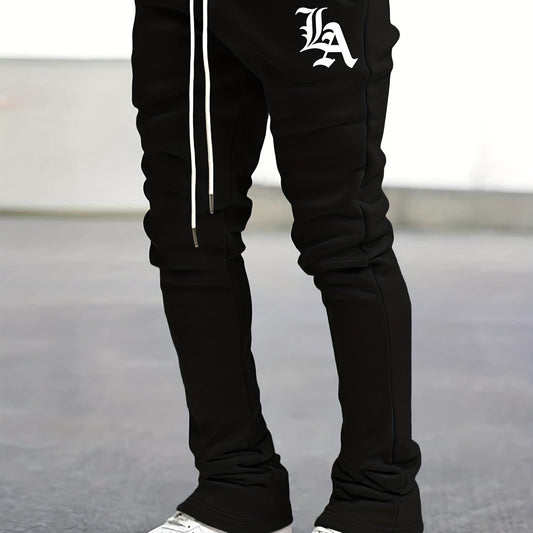 Men's Hip Hop Style Joggers Casual Flared Trousers
