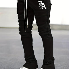 Men's Hip Hop Style Joggers Casual Flared Trousers