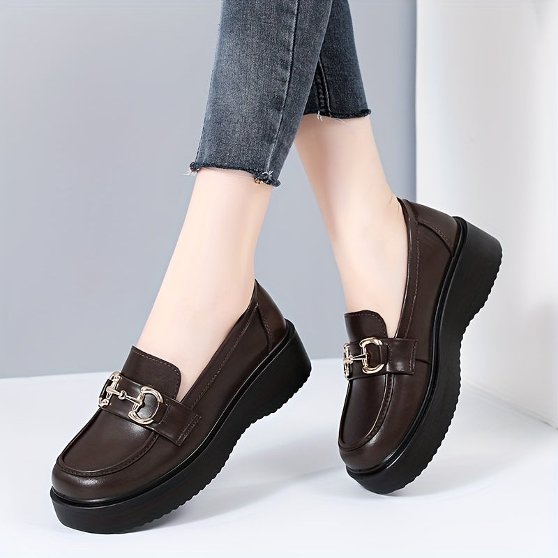 British Style Loafers Slip On Shoes Walking Shoes