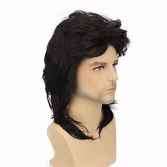 Men's Curved Cropped Wig for Stylish Look