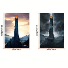 2pcs Movie Scene Poster Home Decor Wall Canvas Painting