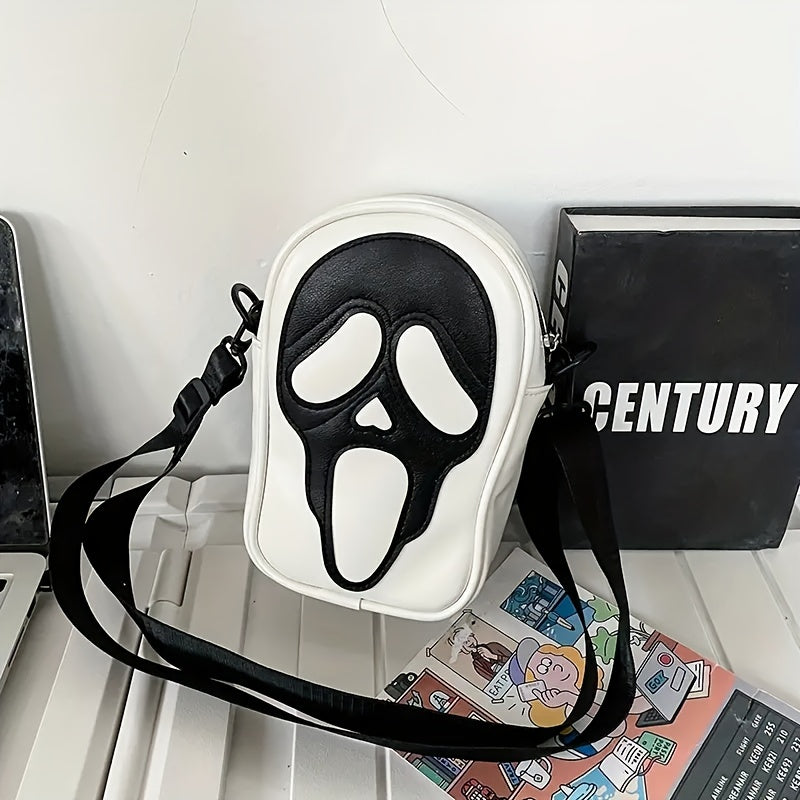 Funny Skull Shoulder Bag Halloween Purse Crossbody Shoulder Bag