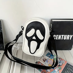 Funny Skull Shoulder Bag Halloween Purse Crossbody Shoulder Bag