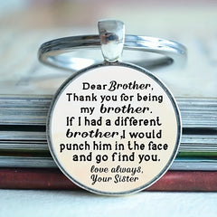 Aluminum Alloy Keychain Holder Bag Charms Accessories For Brother