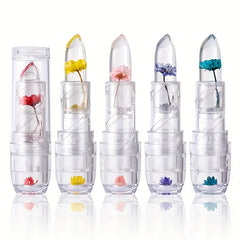 Crystal Flower Jelly Changing Lipstick Long Lasting Lip Care Moisturizer
