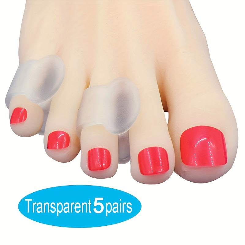 Gel Toe Separator Pinky Toe Spacers - Prevent Overlapping Toe