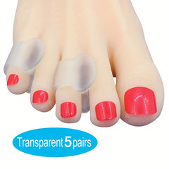 Gel Toe Separator Pinky Toe Spacers - Prevent Overlapping Toe