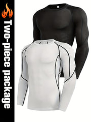 Men's Quick Drying Long Sleeve Shirt for Fitness Training