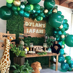 40 Dark Green Latex Balloons for Balloon Garland or Arch