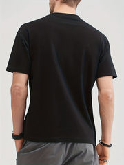 Cotton David Mask Print Men's Graphic Tee Casual Comfy Tshirt