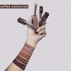Coffee Nude Matte Velvet Lipstick Set of 5 Dark Light Coffee Lip Glaze