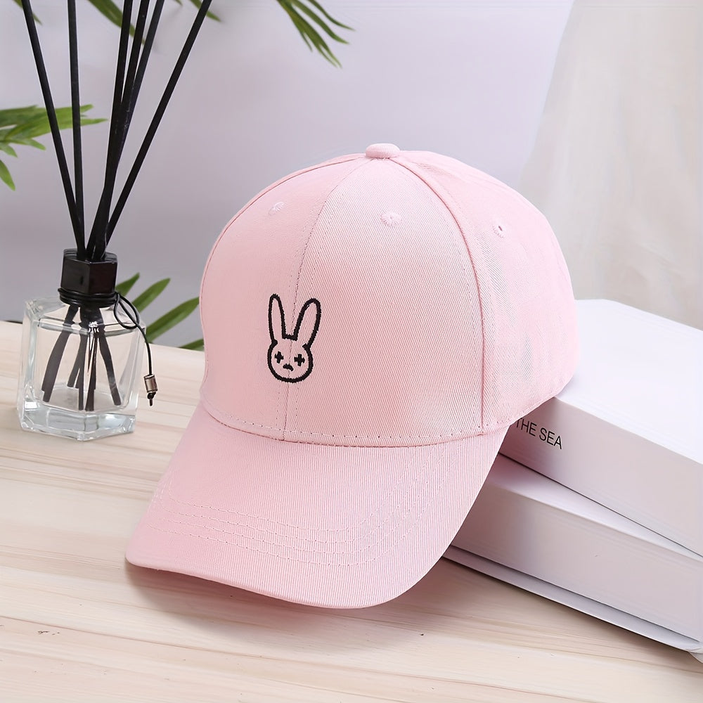 Bad Rabbit Embroidered Baseball Cap Adjustable Solid Dad Hats Lightweight