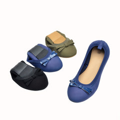 Women's Bowknot Ballet Flats Soft Sole Slip On Shoes Comfy Flat Shoes