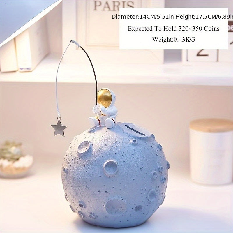 Astronaut Money Bank Ornament Resin Living Room Bedroom Kids Room