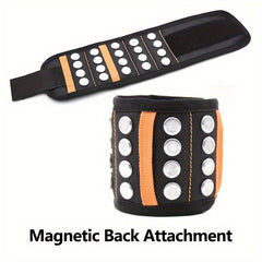 Magnetic Wrist Strap With Pockets Toolkit Picker