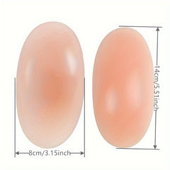 2pcs Invisible Silicone Shoulder Pads For Women Enhancers Reusable Self adhesive