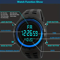 Outdoor Men's Electronic Watch Sports Multifunctional Watch