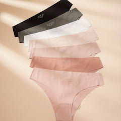 7pcs Seamless Low Waist Panties Comfy & Breathable Stretchy Women's Lingerie
