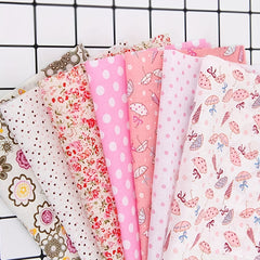 7pcs Cotton Fabric Scraps for Patchwork DIY Cotton Fabric 50 X 19 7in