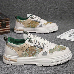 Men's Lace up Sneakers Graphic Pattern Skate Shoes Breathable