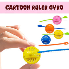 Cartoon Toys Mini Ruler Spinning Rotation Relaxing Student Rewards
