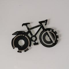 Sports Bike Shaped Tool Keychain Pendant with Screwdriver Compass Wrench