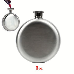 5 Oz Alcohol Flask Round Whiskey Flask Stainless Steel Wine Bottle
