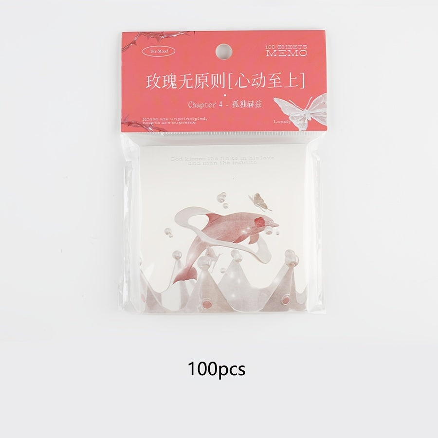 Romantic Sticky Notes - 100 Sheets