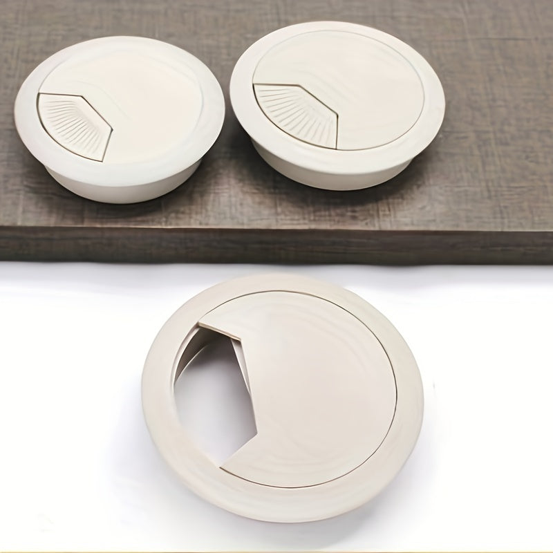 4pcs Table Cable Organizer Desk Cable Grommet Wire Hole Cover Line Outlet Port