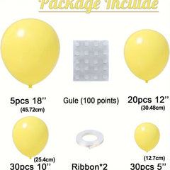 85pcs Yellow Balloon Garland Arch Kit for Wedding Birthday Anniversary