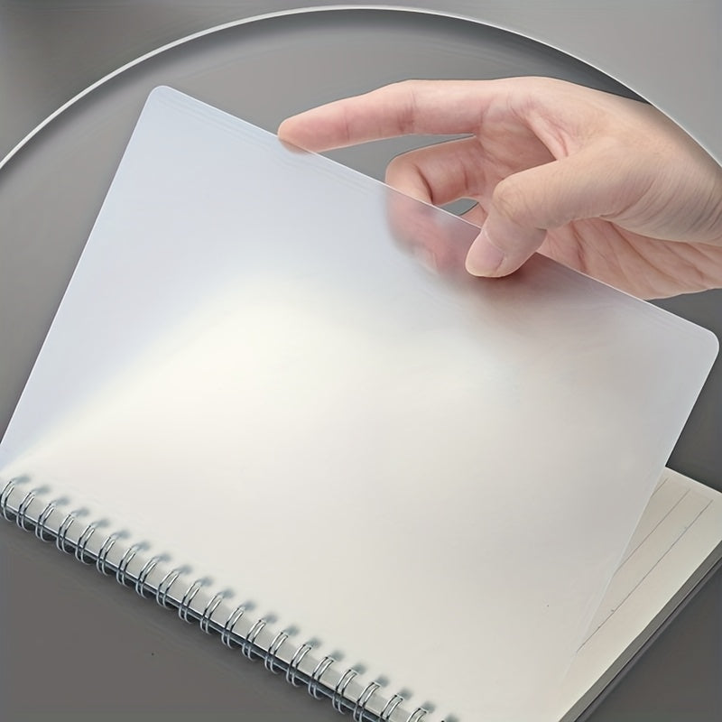 Waterproof Side Spiral Notebook 20 X 14cm Transparent Cover Blank Lined Grid