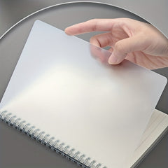 Waterproof Side Spiral Notebook 20 X 14cm Transparent Cover Blank Lined Grid