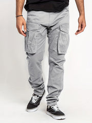 Solid Pocket Cargo Pants Men's Casual Outdoor Joggers