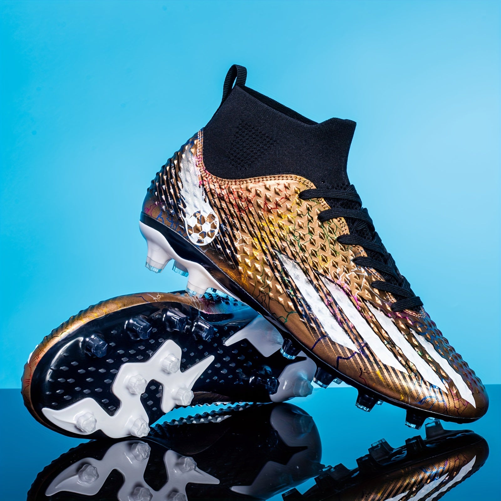 Youth Non Slip Football Cleat w/ Spikes Outdoor Soccer Shoes
