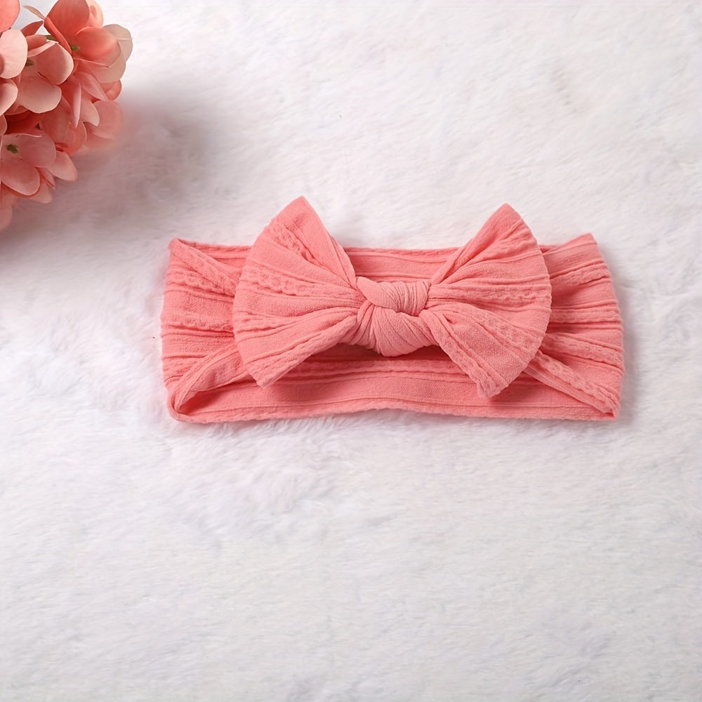 Cute Bowknot Wide Headband for Baby Girls