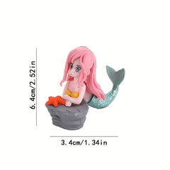 4pcs Shell Mermaid Aquarium Fish Tank Landscape Decoration