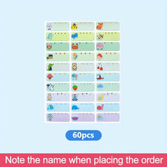 Custom Name Stickers x180 Waterproof Clear Non Fading