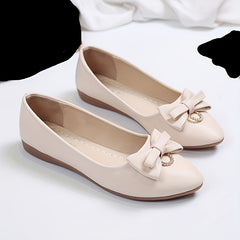 Women's Bowknot Pointed Toe Slip On Non Slip Ballet Flats
